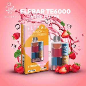buy elf bar te6000 strawberry 6000 puffs disposbale vape pod kit in india at cheapest price at vape store india