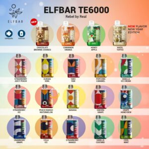 BUY ELF BAR TE6000 6000 PUFFS ONLINE IN INDIA AT CHEAPEST PRICE