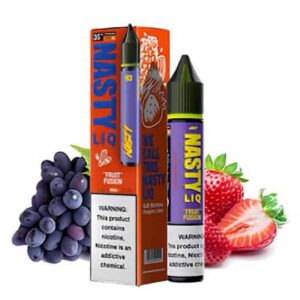 Bottle of Fruit Fusion e-liquid by Nasty Liq Nicotine Salts in India