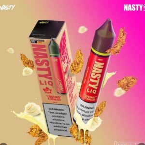 Bottle of Custard Tobacco e-liquid by Nasty Liq Nic Salts in India